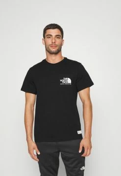The North Face BERKELEY CALIFORNIA POCKET TEE IN SCRAP MAT - Print T-shirt - Black