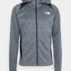 The North Face MIDLAYER HOODIE - Training Jacket - Asphalt Grey Light Heather/black