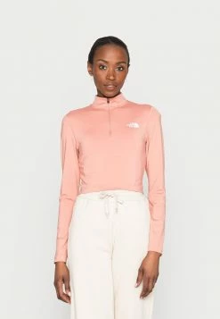 The North Face CROP ZIP THROUGH - Long Sleeved Top - Rose Dawn