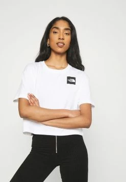 The North Face CROPPED FINE TEE - Print T-shirt - White