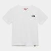 The North Face SIMPLE DOME TEE UNISEX - Print T-shirt - White Black