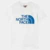 The North Face EASY TEE UNISEX - Print T-shirt - White/banff Blue