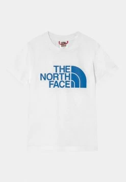 The North Face EASY TEE UNISEX - Print T-shirt - White/banff Blue