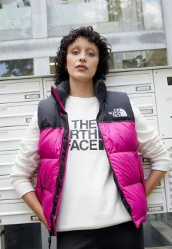 The North Face RETRO NUPTSE VEST - Waistcoat - Fuschia Pink