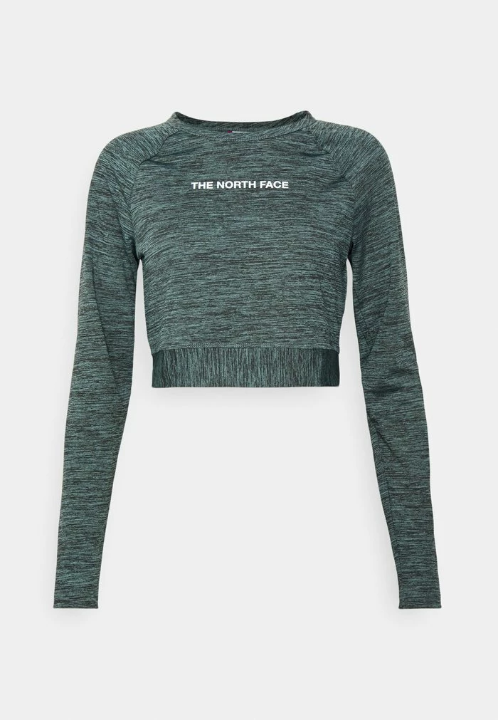 The North Face CROP - Long Sleeved Top - Goblin Blue Heather - Image 6