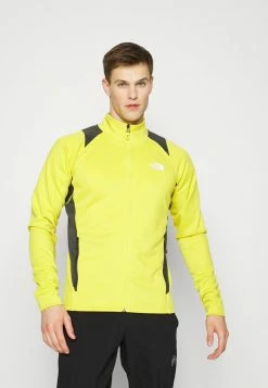 The North Face MIDLAYER - Zip-up Sweatshirt - Acid Yellow/asphalt Grey