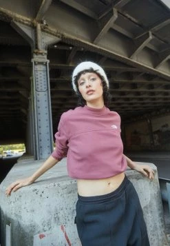 The North Face MOCK NECK - Fleece Jumper - Wild Ginger