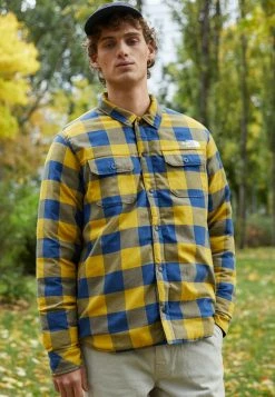 The North Face REVERSIBLE THERMOBALL JACKET - Winter Jacket - Mineral Gold/shady Blue