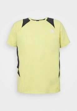 The North Face GLACIER TEE - Print T-shirt - Acid Yellow/white Heather/asphalt Grey